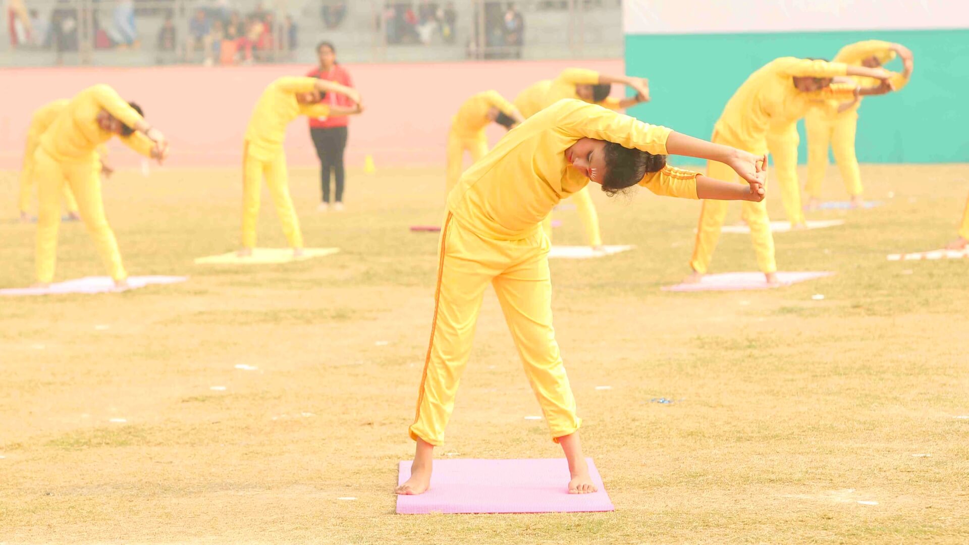 Yoga Performance at Annual Sports Day